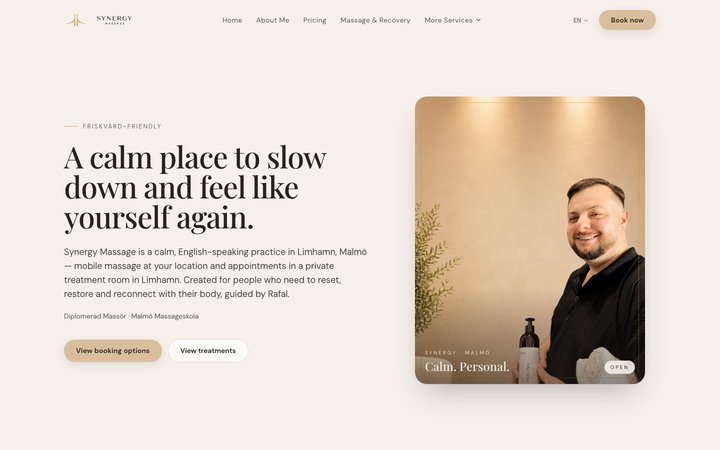 Synergy Massage - booking, Limhamn