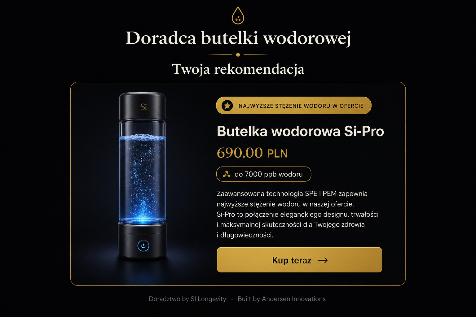 Hydrogen Bottle Advisor — magazyn centralny